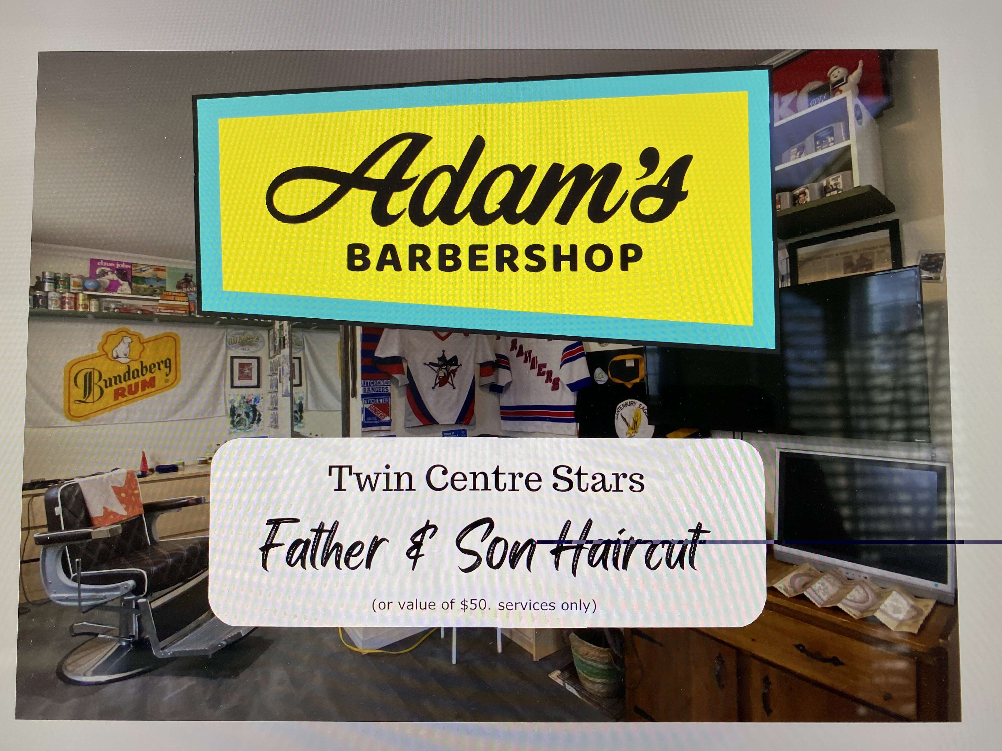 Father and Son Haircuts at Adam's Barbershop