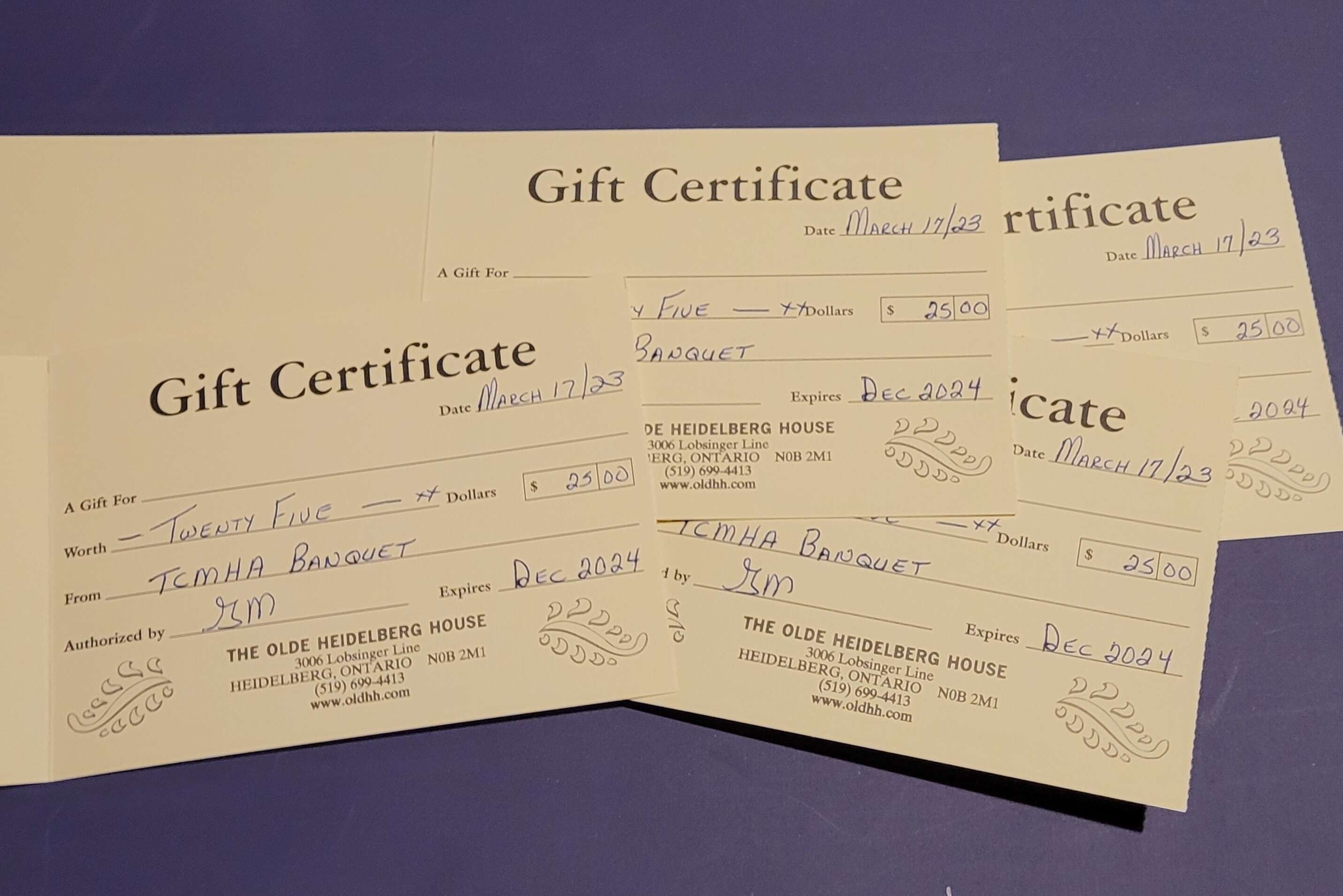 $100 Gift Card Olde Heidelberg