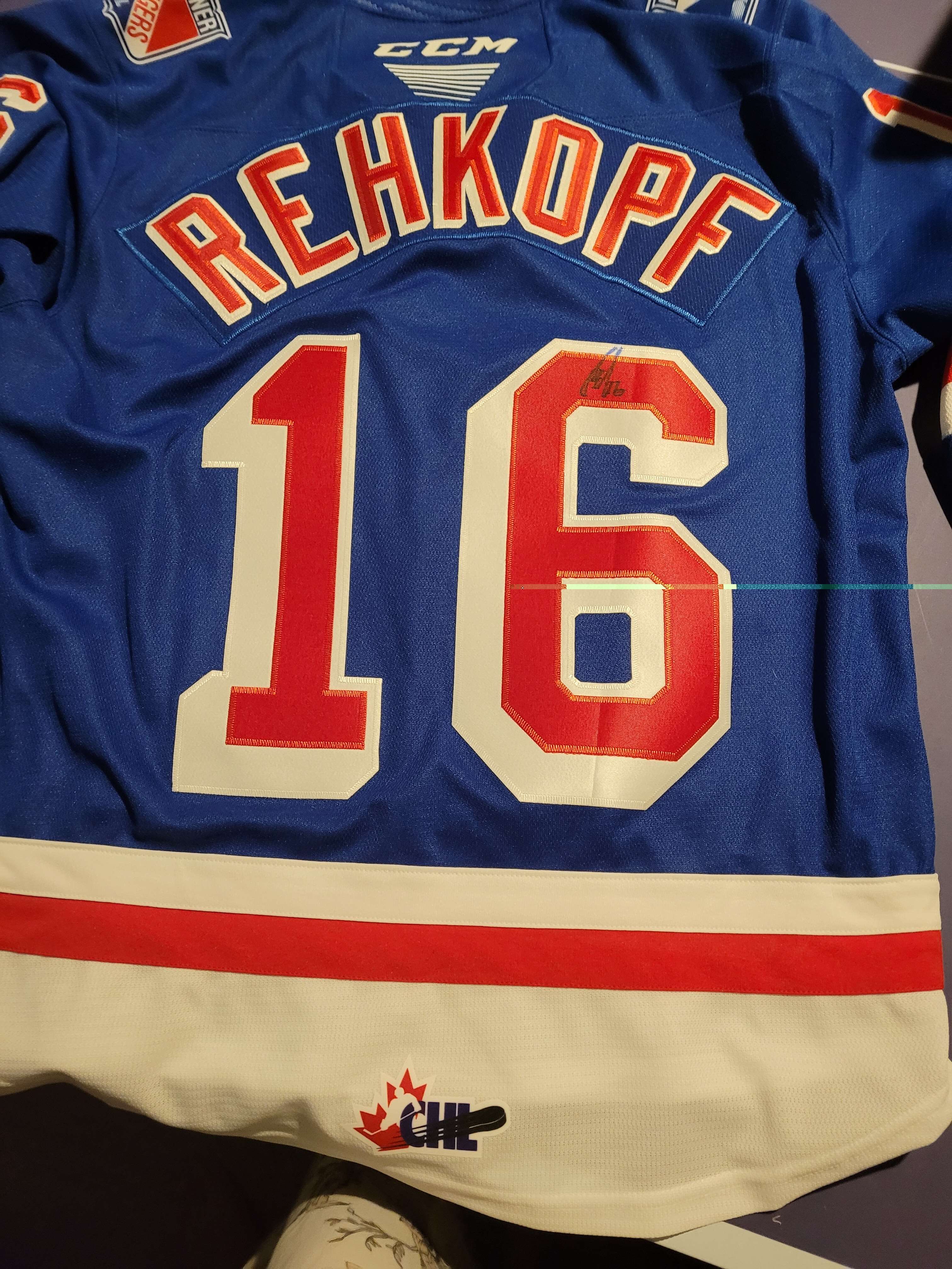 Kitchener Rangers Rehkopf Jersey